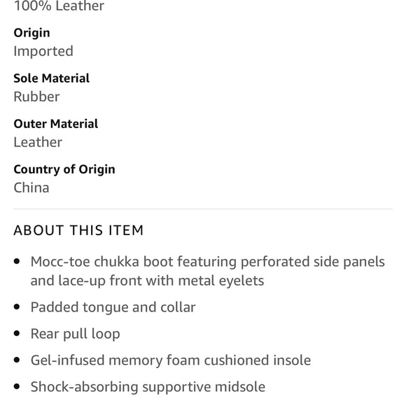 Men’s Skechers Boots Shoe  Chukka Leather Waterproof  Sz 8 no box Never Worn - Picture 6 of 7